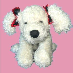 Vintage dog build a bear Maltese/poodle rare HTF comes with baby